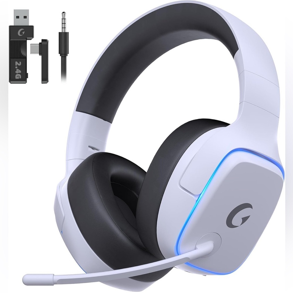 Perfect PS5/PS4/PC Headset Surround Sound White New 70H Battery and more